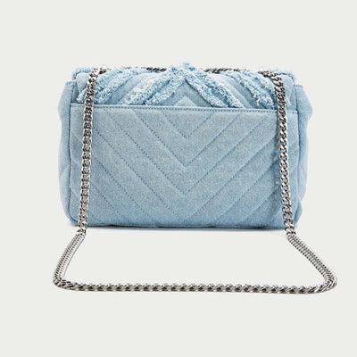 Sac à bandoulière en denim bleu clair pour femmes par Macy