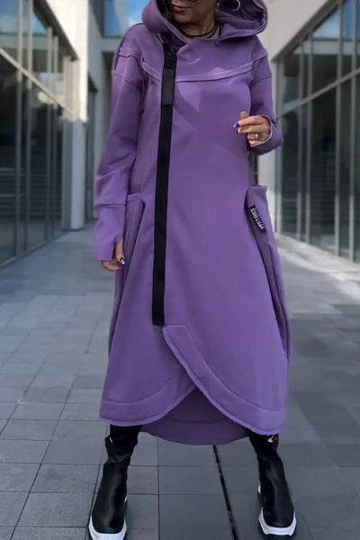 MANA™ | HOODIE LONG AVEC ZIP EN TISSUS LÉGERS ET RESPIRANTS