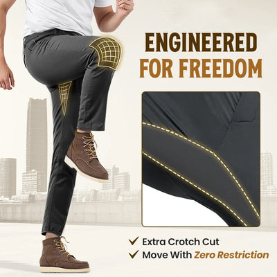 Pantalon Actif Khaki Pour Homme Avec Ceinture Extensible