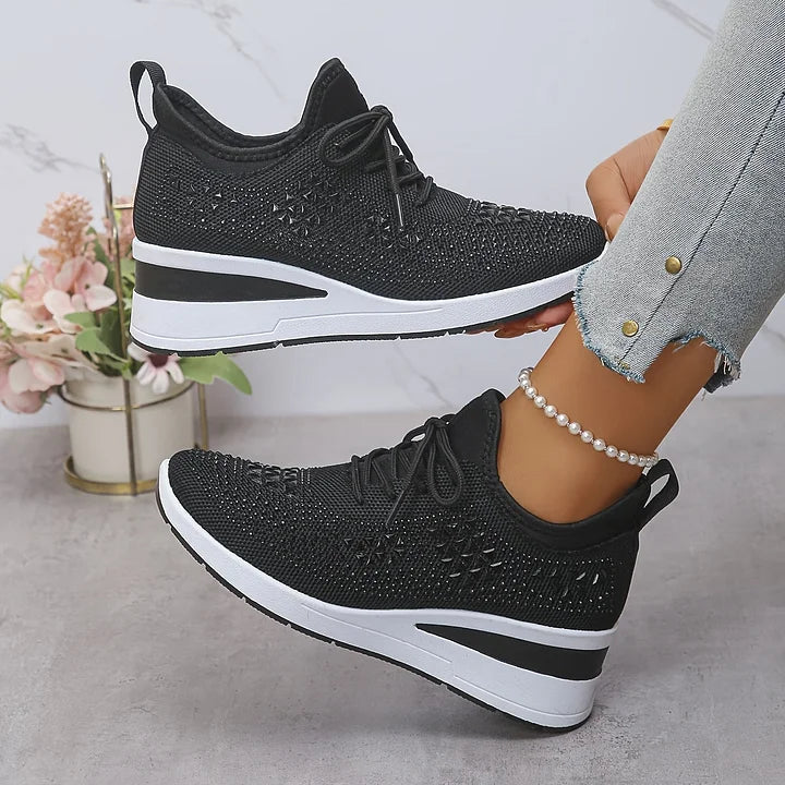 Clara | Baskets orthopédiques avec strass scintillants