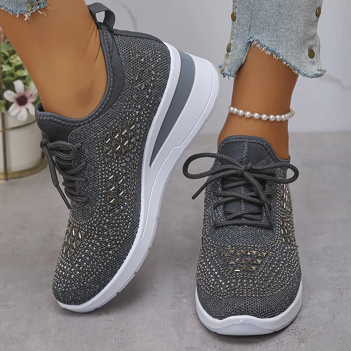 Clara | Baskets orthopédiques avec strass scintillants