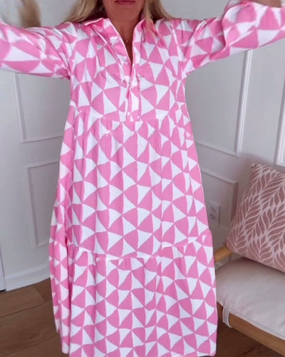 Robe Tempérament Imprimée Droite