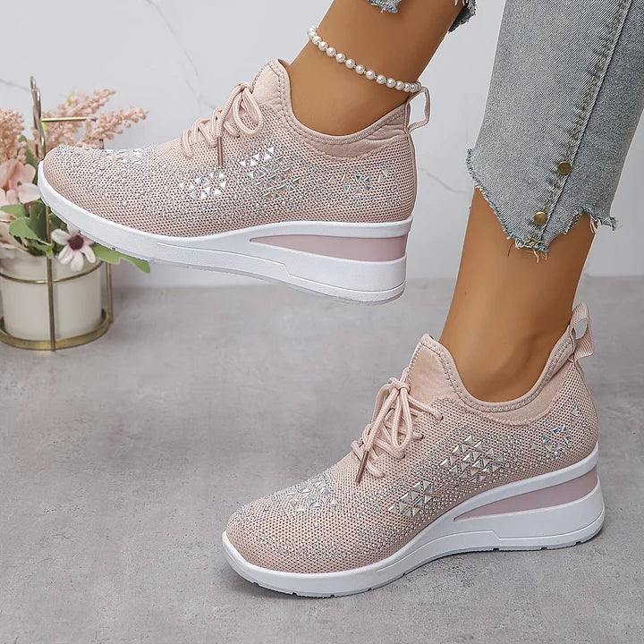 Clara | Baskets orthopédiques avec strass scintillants
