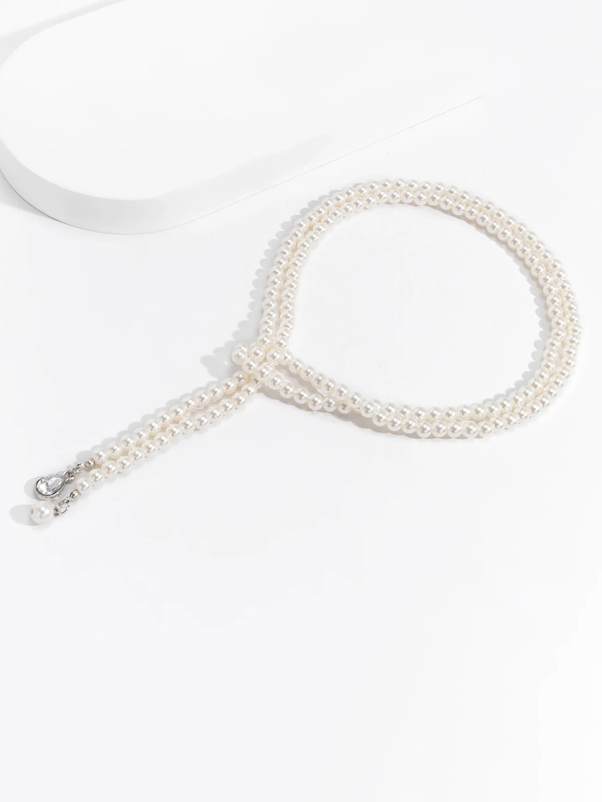 Collier à pampilles en perles tendance vintage