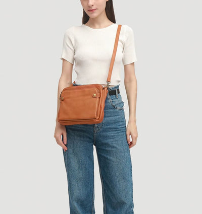 KIM™ - SAC À BANDOULIÈRE EN CUIR PRATIQUE ET ÉLÉGANT