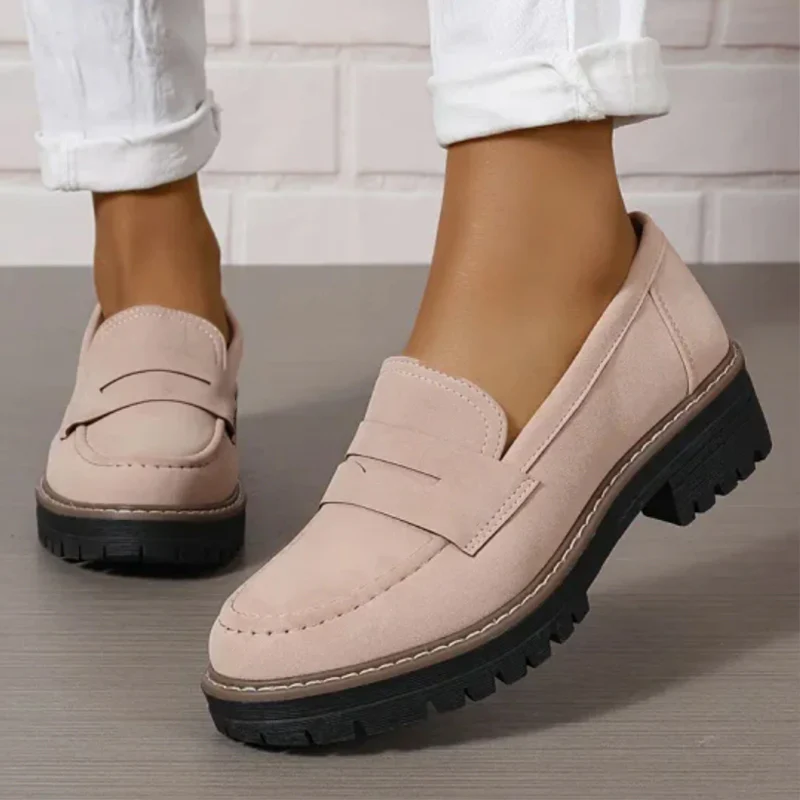 ⏳Temps limité 50% de réduction💥Mocassins confortables et épais pour femmes avec plateforme