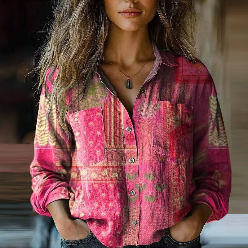 NIVES I BLOUSE VINTAGE IMPRIMÉE