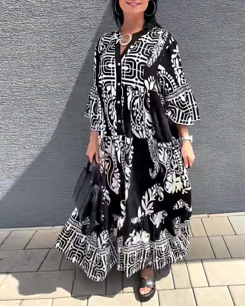 Robe Encolure En V Confortable