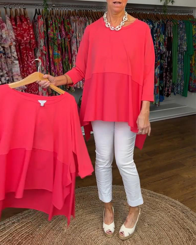 Blouse Mode Lâche Irrégulier