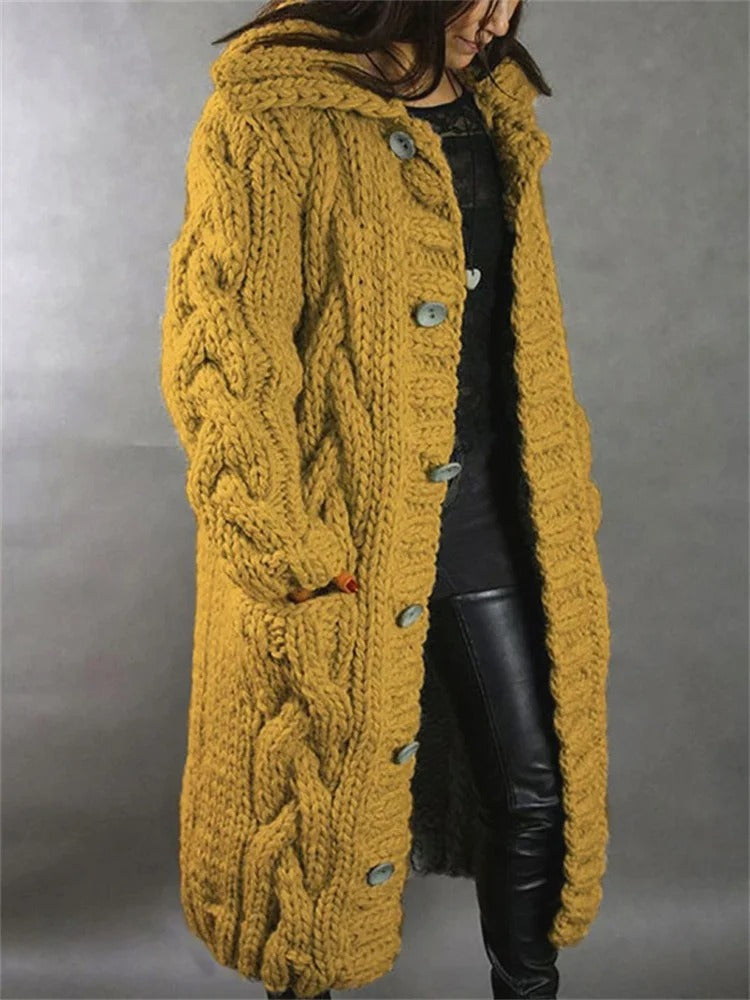 Roma™ - Manteau long et confortable en tricot