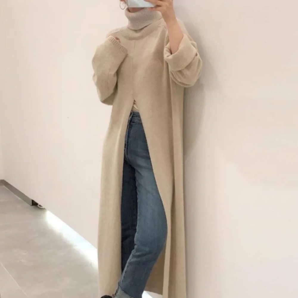 TOLINKA - Pull Long Tendance pour Femmes