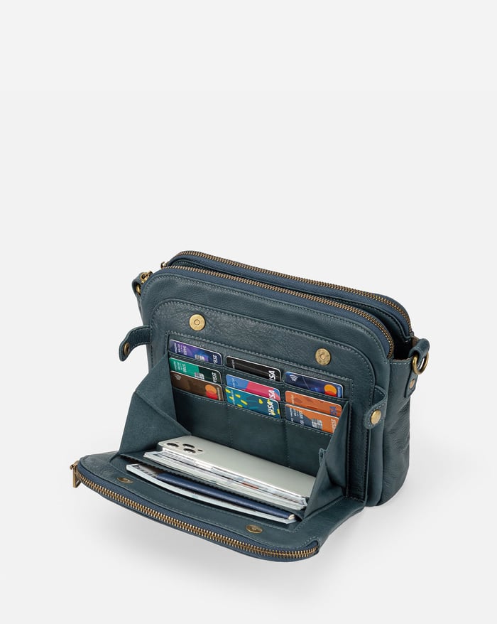 KIM™ - SAC À BANDOULIÈRE EN CUIR PRATIQUE ET ÉLÉGANT