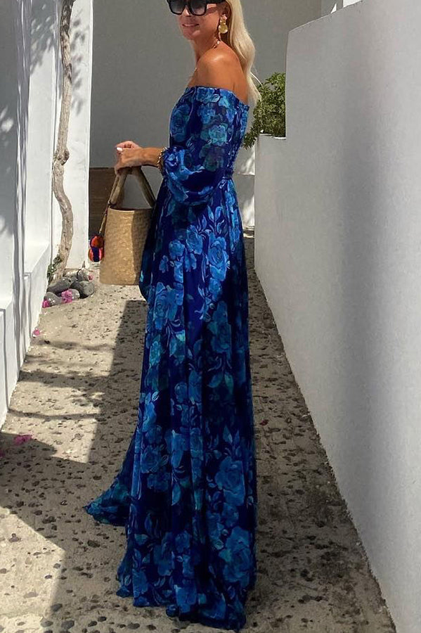 Calista™ | Robe Épaules Dénudées Fleurie