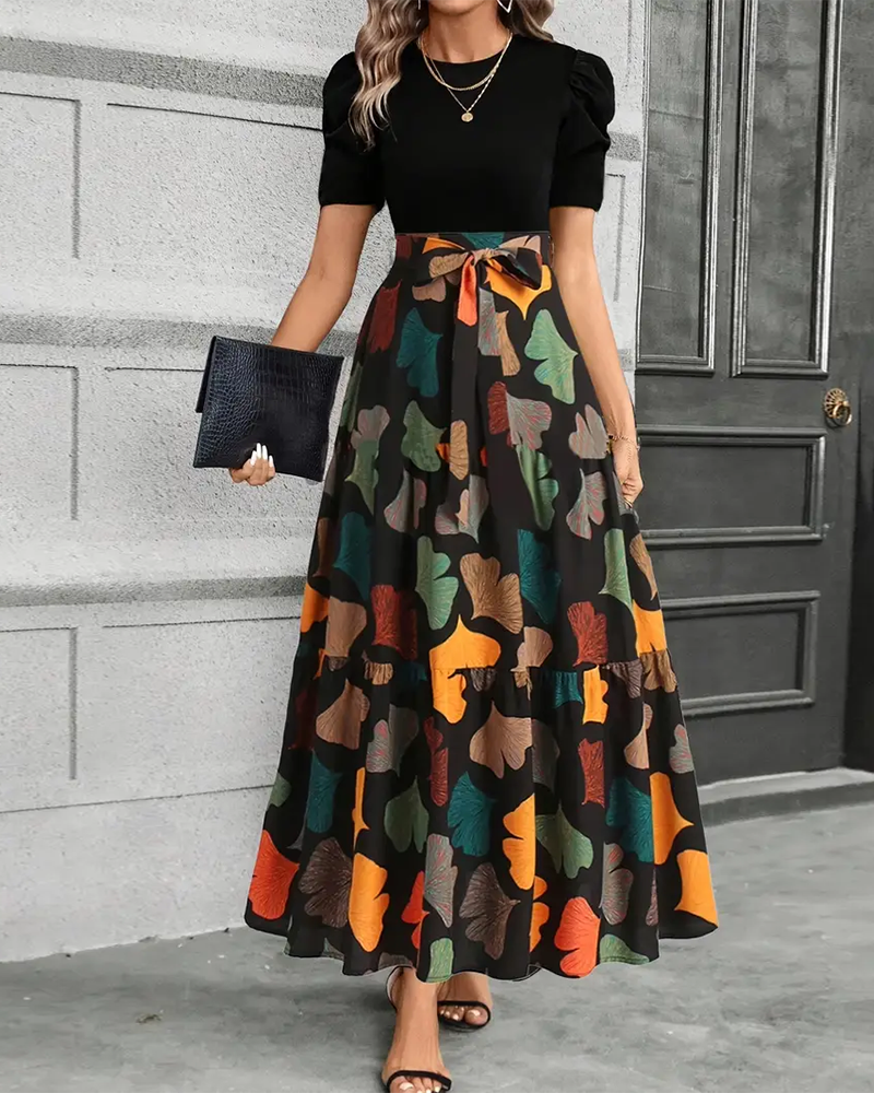 Robe Tendance Et Élégante Imprimée