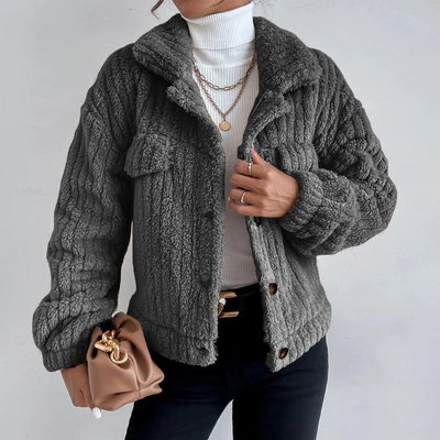 Élise - Veste femme peluche