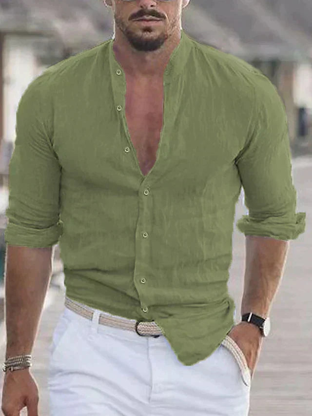 Daniel | Chemise en lin pour homme - Élégante, légère & polyvalente