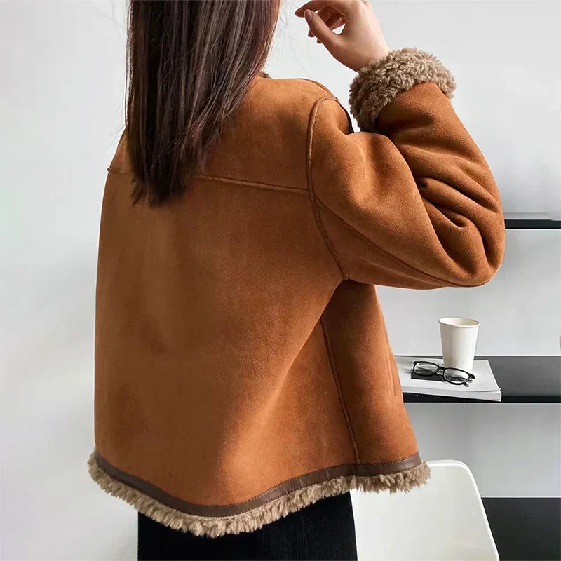 Evelyn | Veste en peau de mouton véritable