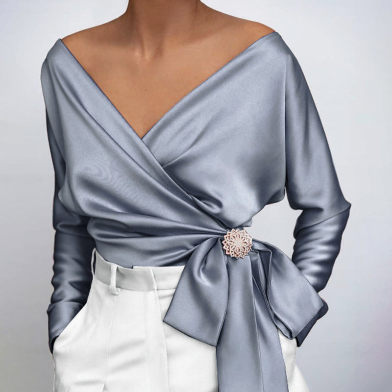 Davina | chemisier en soie pour femmes | Luxueux, élégant & polyvalent