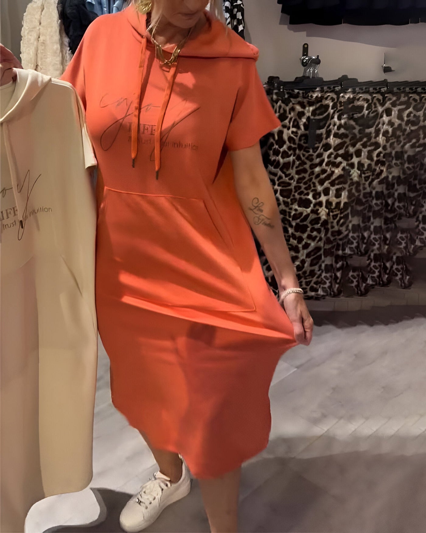 Saskia™ | Robe Décontractée à Capuche