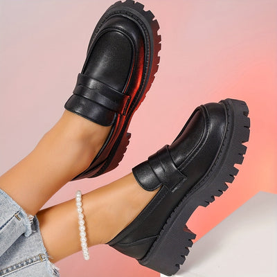 Juliette | Mocassins À Plateforme Pour Femmes | Noir