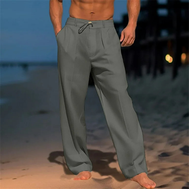 Nathan™ - Pantalons en Lin Uni