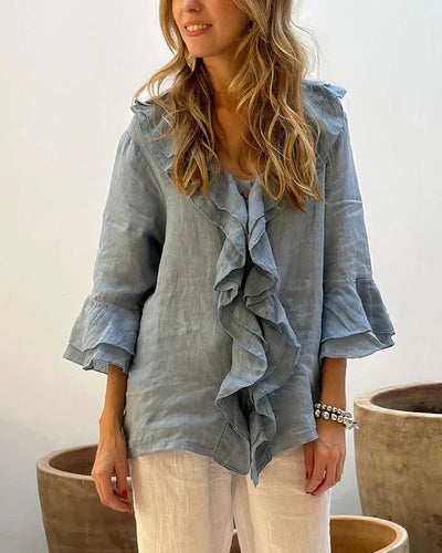 Marie™ | blouse à volants élégante