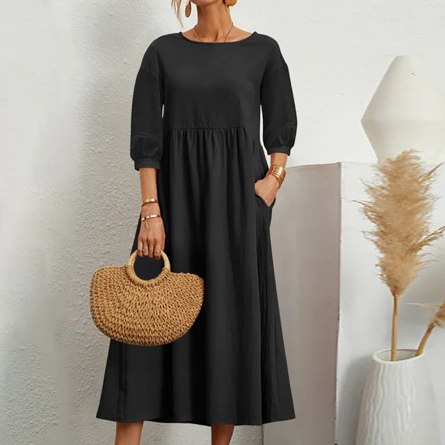 Maëlle - Robe Midi Élégante En Tissu De Haute Qualité