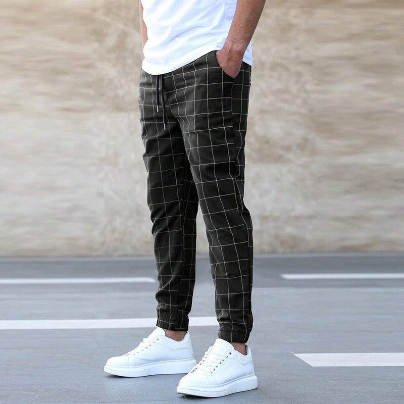 Thierry – Pantalon de jogging à carreaux pour homme