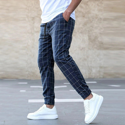 Thierry – Pantalon de jogging à carreaux pour homme