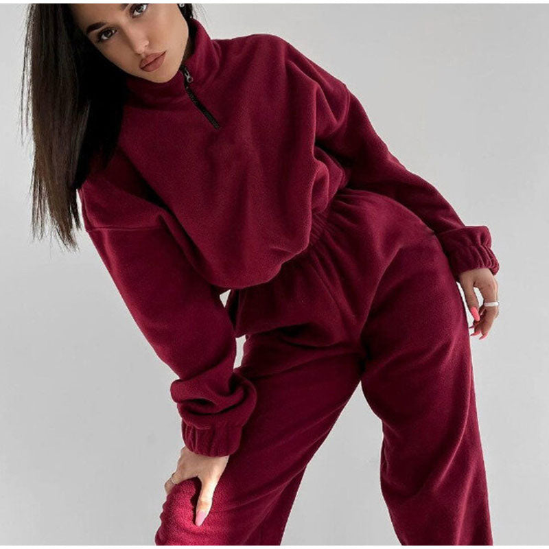 Rosie - Jogging rouge élégant pour femmes