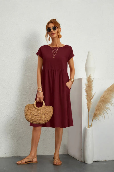 Sol | Robe d'été Simple pour femme | Mini