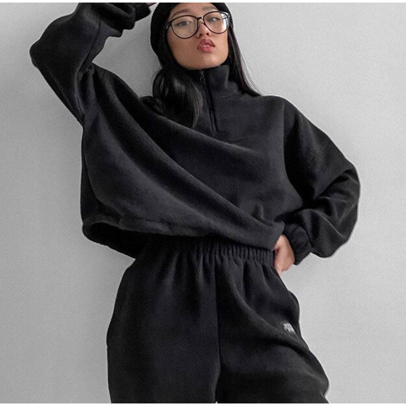 Jogging noir élégant pour femmes par Pearl