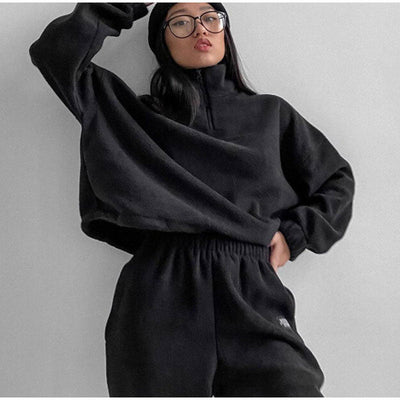 Jogging noir élégant pour femmes par Pearl