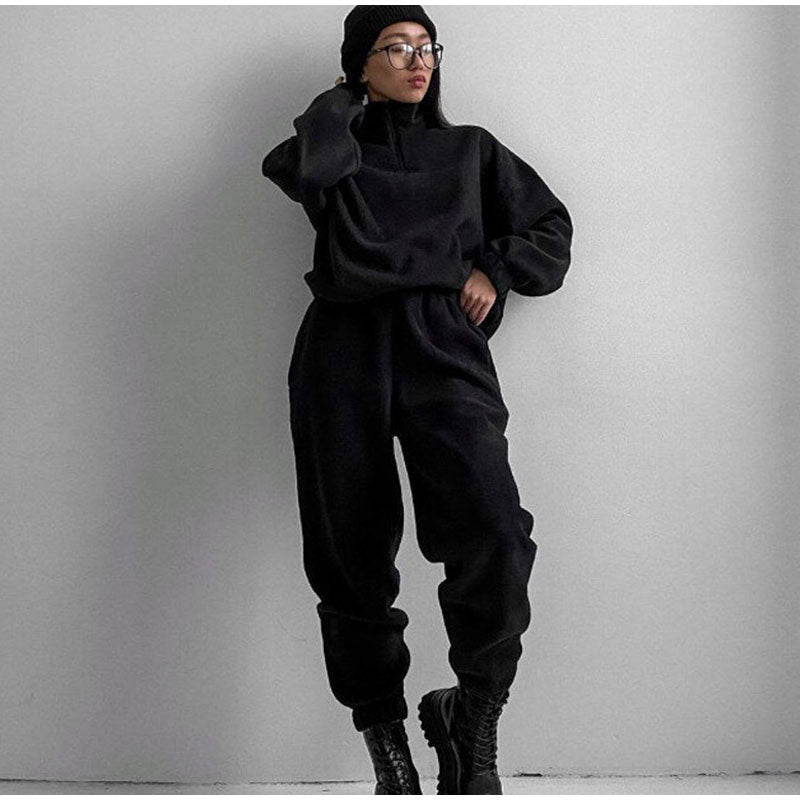 Jogging noir élégant pour femmes par Pearl