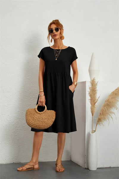 Sol | Robe d'été Simple pour femme | Mini