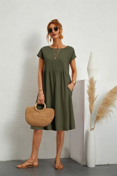 Sol | Robe d'été Simple pour femme | Mini