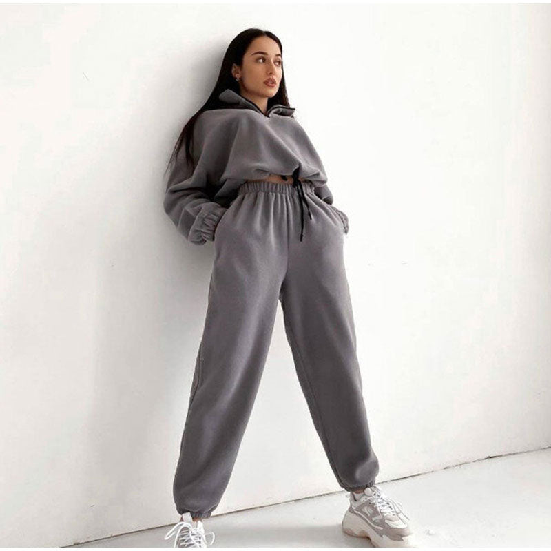 Jogging élégant gris pour femmes - Collection Giselle