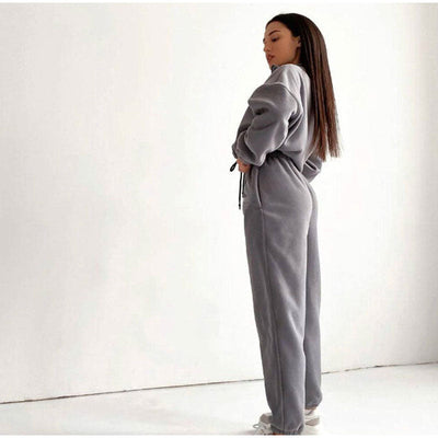 Jogging élégant gris pour femmes - Collection Giselle
