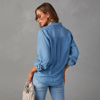 Chemise boutonnée en jean Muse