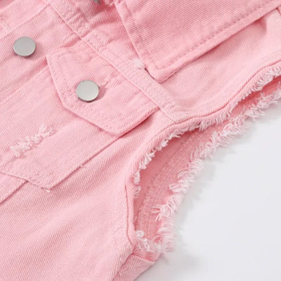 Gilet en jean Maison