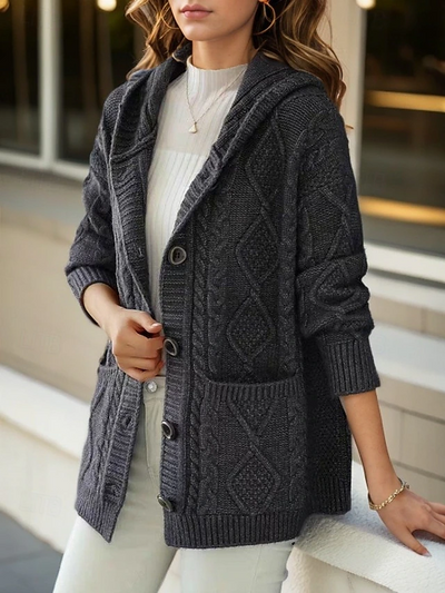 Hanna™ - Cardigan élégant avec motif en losanges