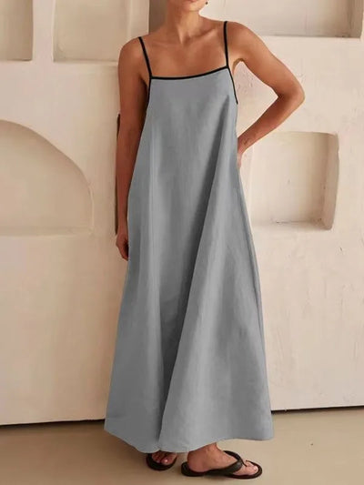 Eunice - Robe longue à bretelles