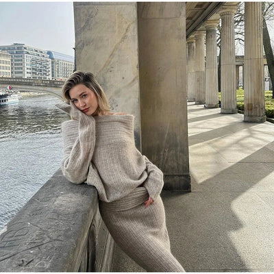 Mia™ - Ensemble de pull en laine élégant et stylé