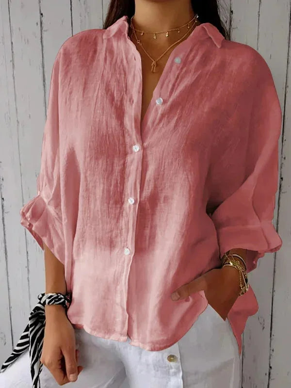 Janine | Chemise Manches 3/4 Pour Femme | Oversize