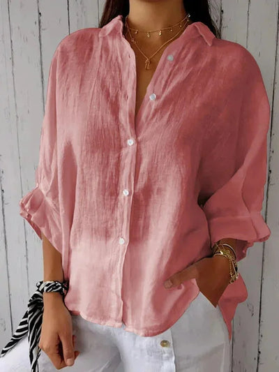 Janine | Chemise Manches 3/4 Pour Femme | Oversize