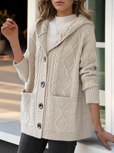 Hanna™ - Cardigan élégant avec motif en losanges