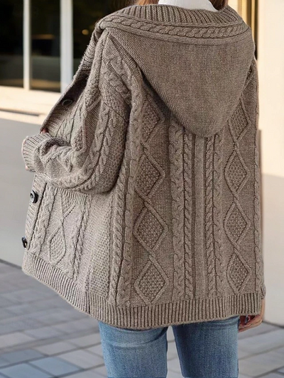 Hanna™ - Cardigan élégant avec motif en losanges