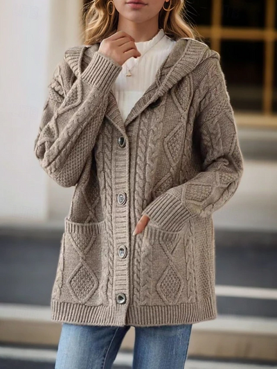 Hanna™ - Cardigan élégant avec motif en losanges