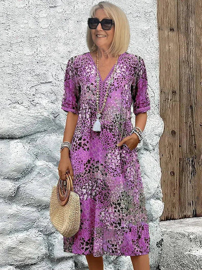 Monica | Élégante robe de fleurs