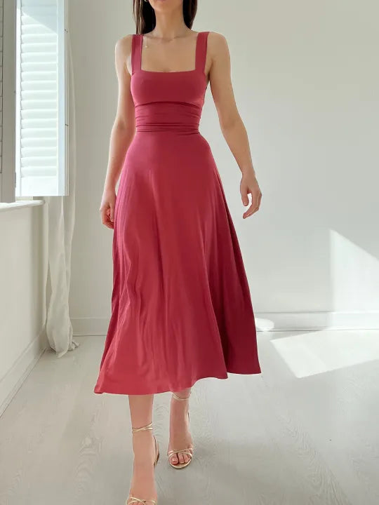 Robe d'été sans manches pour femmes | Elégante